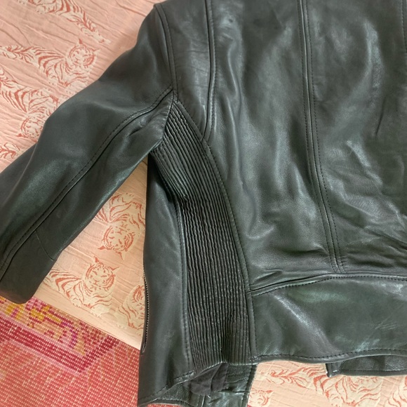 Zara Trafaluc Black Leather Jacket - Picture 5 of 6